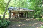 Click to enlarge Large picnic shelter near sports field.