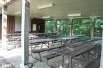 Click to enlarge Picnic shelter near sports field.