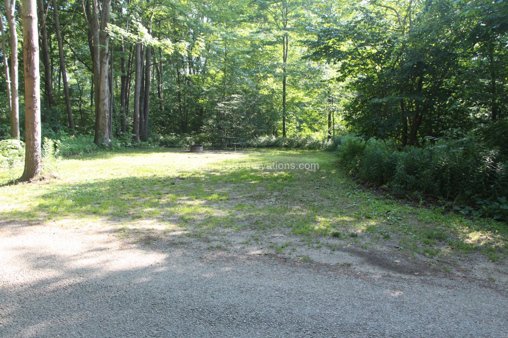 Photo of Campsite 175 in Iroquois Campground at Port Burwell Provincial Park, Ontario, Canada