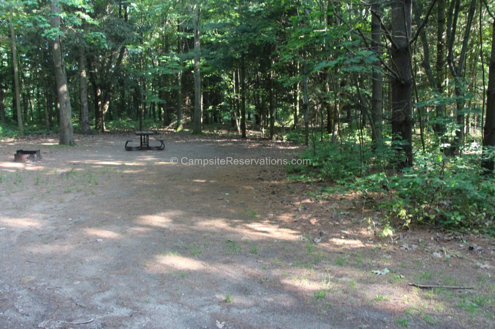 Photo of Campsite 197 in Iroquois Campground at Port Burwell Provincial Park, Ontario, Canada