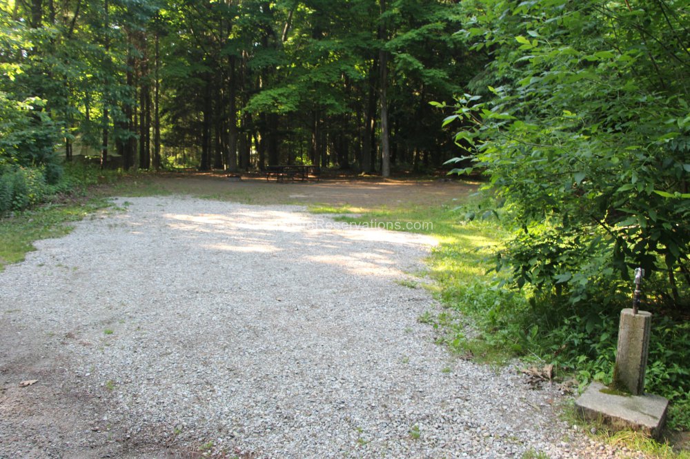 Photo of Campsite 207 in Iroquois Campground at Port Burwell Provincial Park, Ontario, Canada