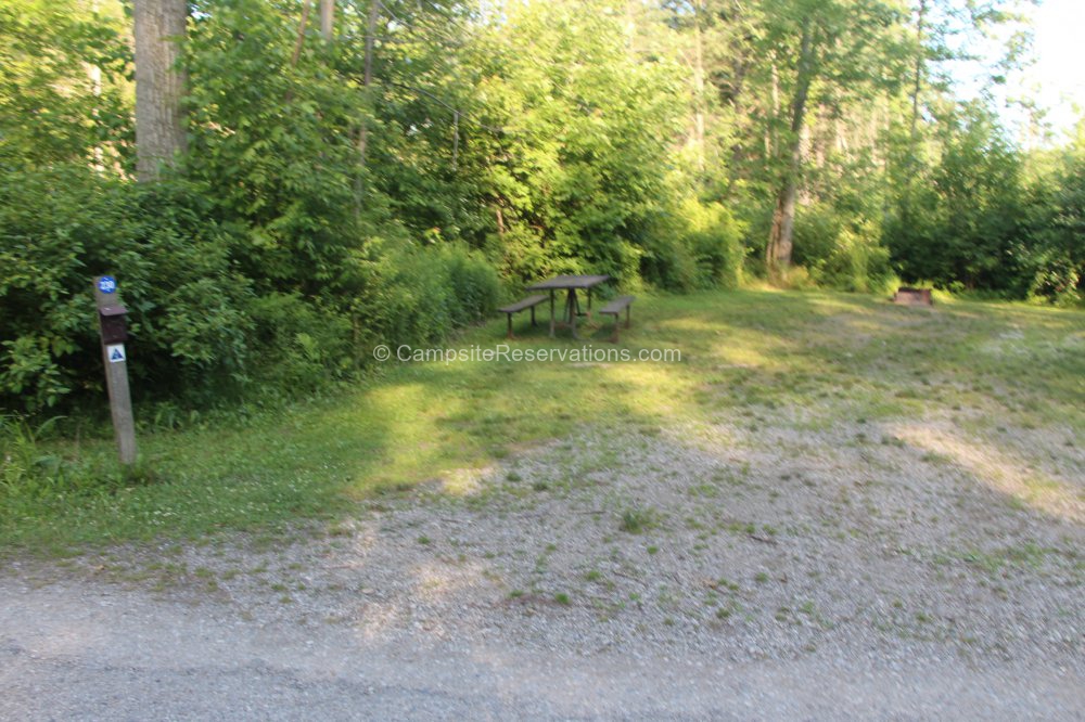 Photo of Campsite 230 in Iroquois Campground at Port Burwell Provincial Park, Ontario, Canada