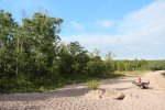 Click to enlarge Rainbow Falls Provincial Park, Ontario, Canada. Rainbow Falls Prov Park. Rossport camping area. Campers beach quiet