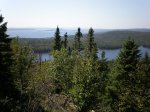Click to enlarge Rainbow Falls Provincial Park, Ontario, Canada. Rainbow Falls Provincial Park, Back Forty trail, view of Whitesand Lake and Lake Superior