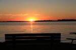 Click to enlarge Rondeau Provincial Park, Ontario, Canada. Sunset over the bay.