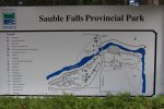 Click to enlarge Sauble Falls Provincial Park, Ontario, Canada. Campsite map
