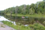 Sauble Falls Provincial Park, Ontario, Canada. Canoeing on the sauble river