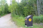 Sauble Falls Provincial Park, Ontario, Canada. Path leading away from falls.