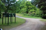 Sauble Falls Provincial Park, Ontario, Canada. Pathways to falls