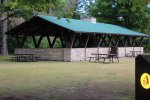 Sauble Falls Provincial Park, Ontario, Canada. Picnic shelter