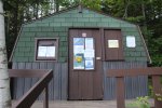 Click to enlarge Silent Lake Provincial Park, Ontario, Canada. Boat rental shed