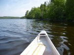 Click to enlarge Sleeping Giant Provincial Park, Ontario, Canada. Canoeing and fishing on Lizard Lake.