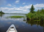 Click to enlarge Sleeping Giant Provincial Park, Ontario, Canada. Canoeing and fishing on Lizard Lake.