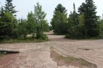 Click to enlarge Sleeping Giant Provincial Park, Ontario, Canada. Parking lot and road made from natural flat rock