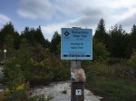 Bruce Peninsula National Park, Ontario, Canada. One of several entrance points to Bruce trail within park.