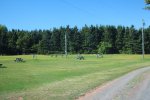 Click to enlarge Panmure Island Provincial Park, Prince Edward Island, Canada. Open field camping