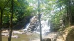Chewacla State Park, Alabama, United States. Man made waterfalls at Chewacla