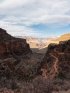 Click to enlarge Grand Canyon National Park, Arizona, United States. Bright Angel Trail at sunset