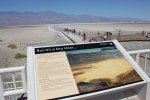 Click to enlarge Death Valley National Park, California, United States. Walking out into Badwater, the lowest elevation in North America. This once was a lake full of water. Now it