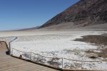 Click to enlarge Death Valley National Park, California, United States. Though not the lake it once was, there is a little bit of water left in the Badwater basin in Death Valley national park.