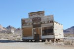 Click to enlarge Death Valley National Park, California, United States. The mercantile building at Rhyolite, a ghost town just outside the east entrance to Death Valley National park.
