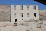 Click to enlarge Death Valley National Park, California, United States. The remains of the school in Rhyolite, a ghost town just outside the east entrance to Death Valley National park.