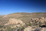 Click to enlarge Joshua Tree National Park, California, United States. Looking back at parking area at Ryan Mountain trail.