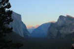 Click to enlarge Yosemite National Park, California, United States. A view through the mountains that make the Yosemite Valley.