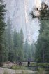 Click to enlarge Yosemite National Park, California, United States. A river runs through the Yosemite Valley. From the water you can get a great view....