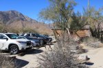 Click to enlarge Anza-Borrego Desert State Park, California, United States. Parking for visitor centre.