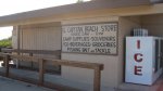 El Capitán State Beach, California, United States. Concessions and ice near the beach.