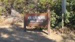 El Capitán State Beach, California, United States. Main state park sign.