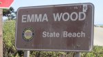 Click to enlarge Emma Wood State Beach, California, United States. Emma Wood State Beach sign.
