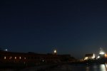 Click to enlarge Night photos of Fort Jefferson at Dry Tortugas National Park. The moon and light house added some nice ambiance.