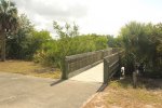 Click to enlarge E G Simmons County Park, Florida, United States. Boardwalk to deck in West camping area