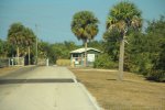 E G Simmons County Park, Florida, United States. Controlled entrance gate.