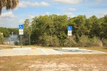 E G Simmons County Park, Florida, United States. Disabled parking at canoe launch