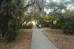 Click to enlarge Oscar Scherer State Park, Florida, United States. Walking bridge from camping area to day use area and trails.