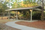 Click to enlarge Oscar Scherer State Park, Florida, United States. Picnic shelter in day use area.