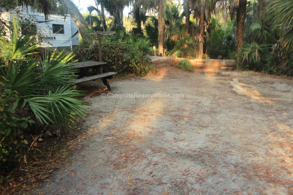 Campsite 076 in Oscar Scherer State Park Campground at Oscar Scherer ...