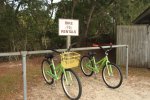 Click to enlarge Bikes for rent at store.