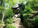 Giant City State Park, Illinois, United States. One of the trails. 