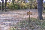 Gull Point State Park, Iowa, United States. Visitor parking for the campground.