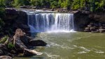 Cumberland Falls State Resort Park, Kentucky, United States. Gorgeous Cumberland Falls is the centerpiece of Cumberland Falls State Park.