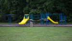 General Burnside State Park, Kentucky, United States. Playground at the picnic shelter. 