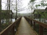 Chicot State Park, Louisiana, United States. Cabin rental. Many are on the water with a shared deck with the attached cabin.