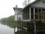 Chicot State Park, Louisiana, United States. Cabin rental. Many are on the water with a shared deck with the attached cabin.