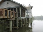Chicot State Park, Louisiana, United States. Cabin rental. Many are on the water with a shared deck with the attached cabin.