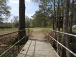 Click to enlarge Chicot State Park, Louisiana, United States. North section boardwalk and boat launch area.