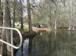 Click to enlarge Chicot State Park, Louisiana, United States. North section boardwalk and boat launch area.